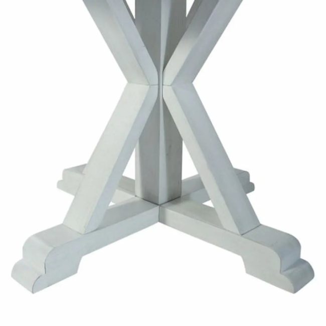 SALVADOR WHITE PEDESTAL TABLE - Image 4