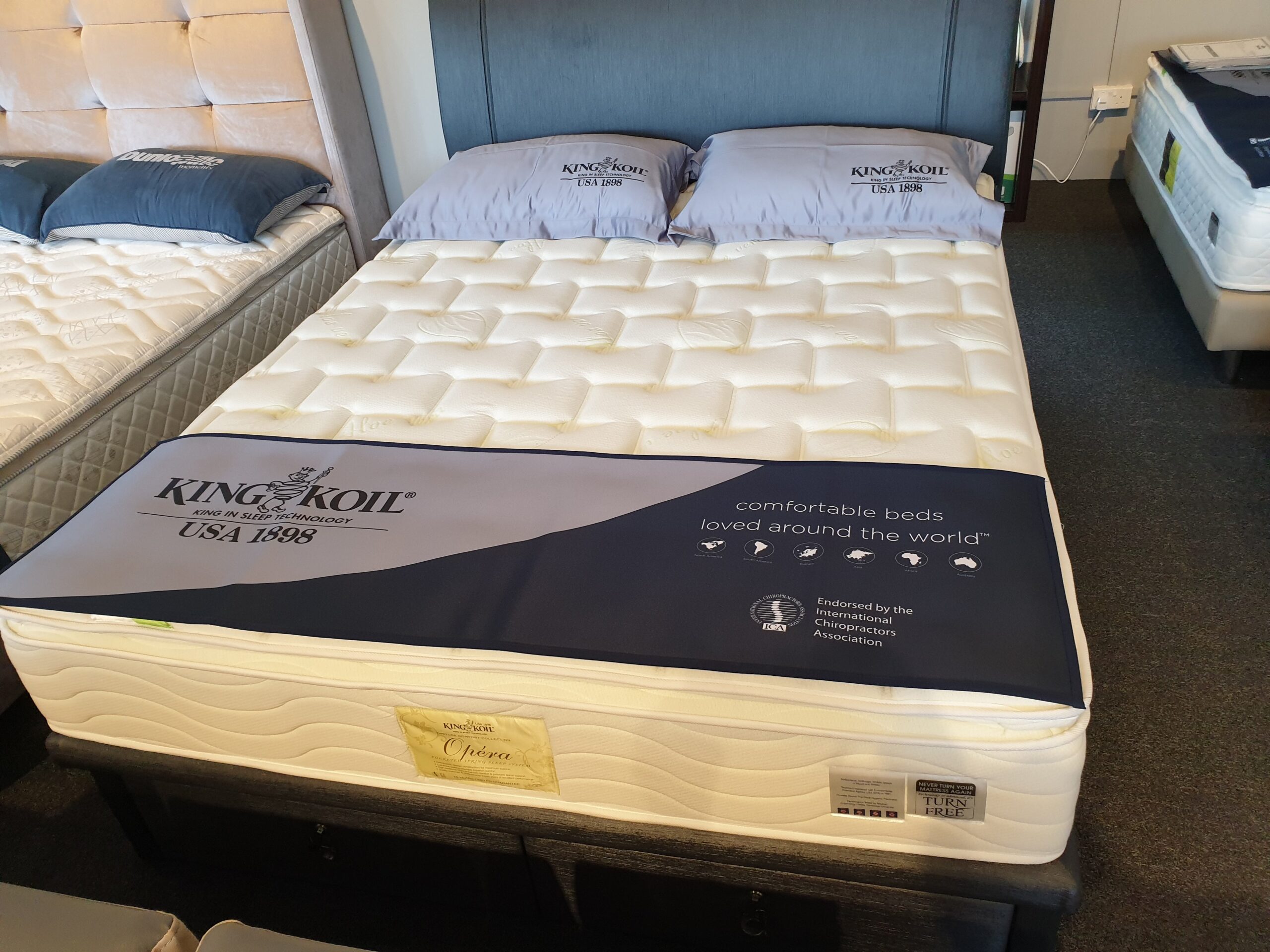 King Koil Opera Natural Latex 5 Zones Mattress - Super Single