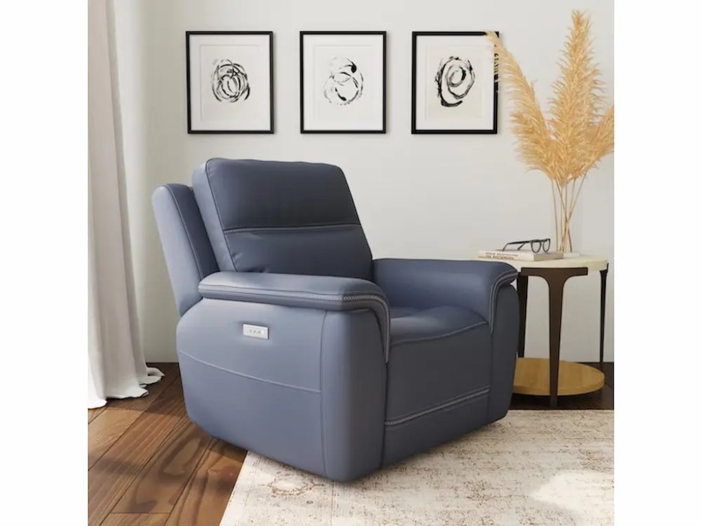 SAWYER BLUE POWER RECLINER - Image 4