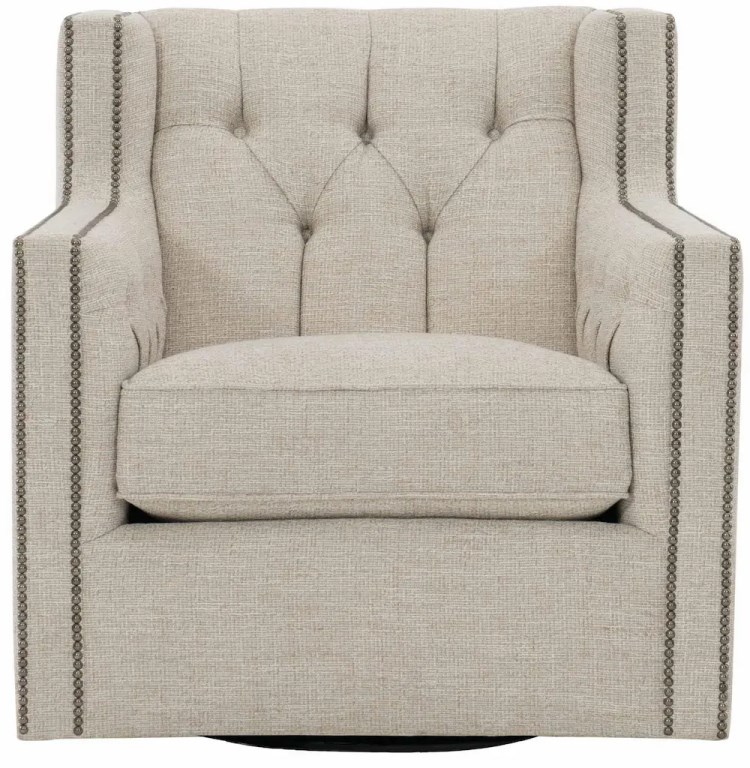 CANDACE LINEN SWIVEL CHAIR - Image 3