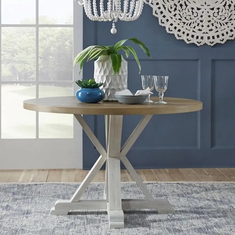 SALVADOR WHITE PEDESTAL TABLE - Image 6