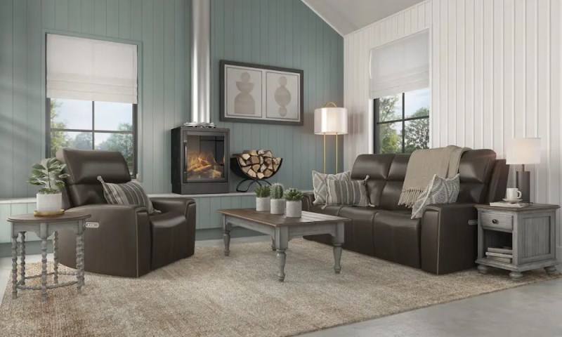 JARVIS P2 DARK BROWN RECLINER - Image 4